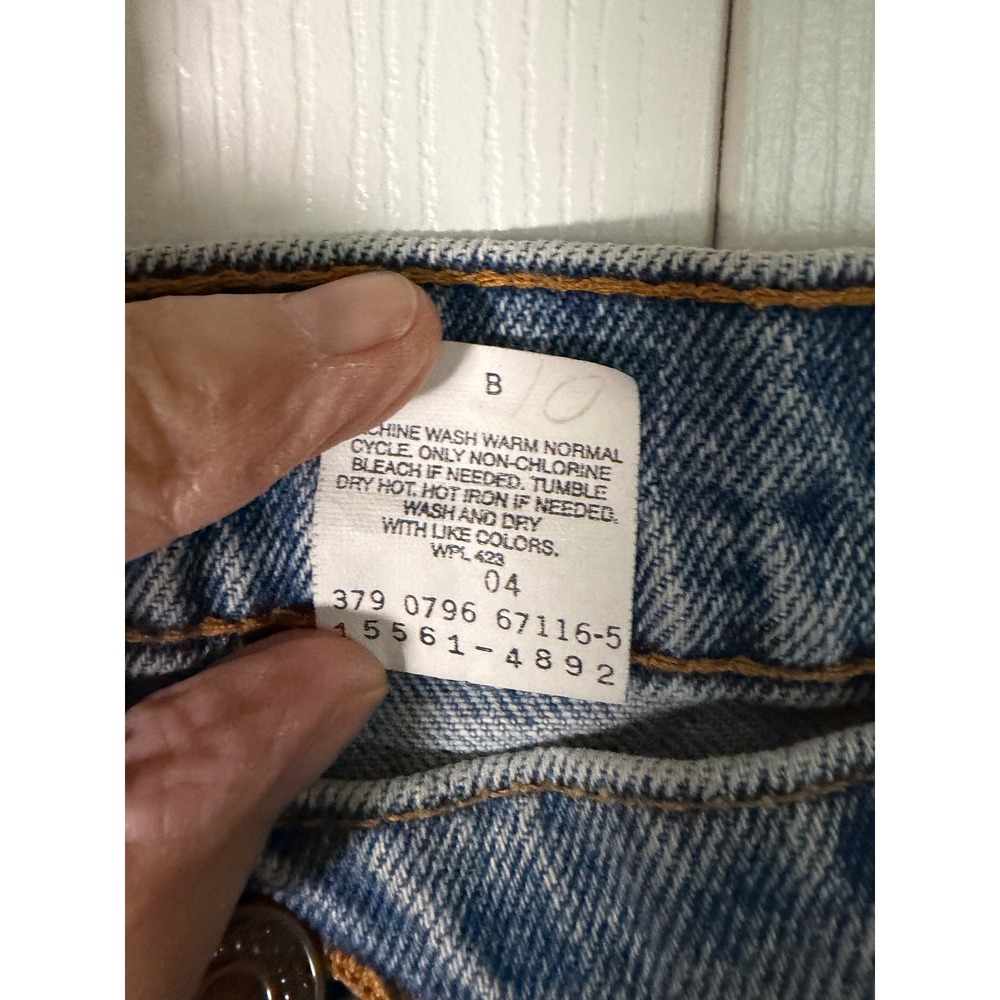 Vintage Faded Glory High Waisted Mom Jeans Light Wash Tapered Leg 100% Cotton 14